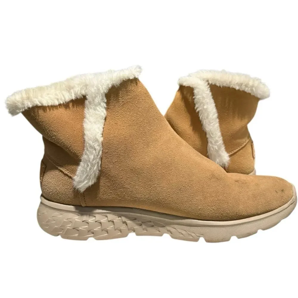 Skechers Women's On the GO Stellar Winter Boots Cozy Step Chestnut Size 9